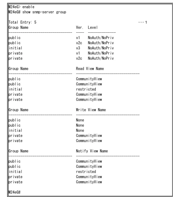 図 3-3-1  SNMP 参照コマンドの実行例 