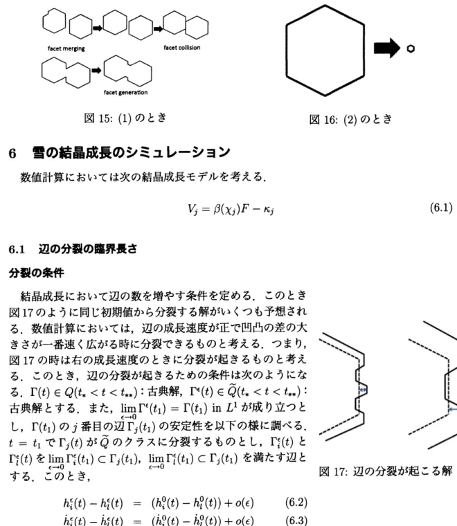 図 17: 辺の分裂が起こる解 する．このとき，