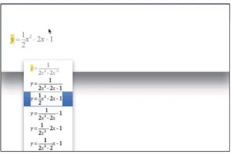 図 2: 予測アルゴリズムを応用した MathTOUCH の試作