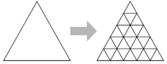 FIGURE 4. Subdivision of a regular triangle.