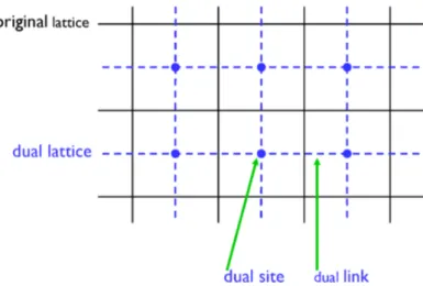 Figure 1: Dual lattice of the $2d$ square lattice.