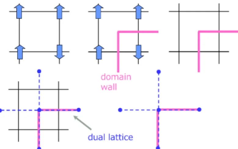 Figure 3: Domain wall representation of spin configuration.