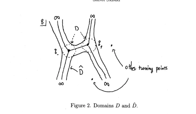 Figure 2. Domains $D$ and $\hat{D}.$