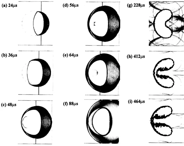 Figure 2. Idealized Schlieren images generated following the methodology outlined in [8]