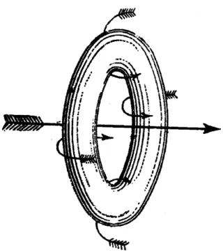 Figure 2: Self-induced forward motion of a vortex ring. From [27].