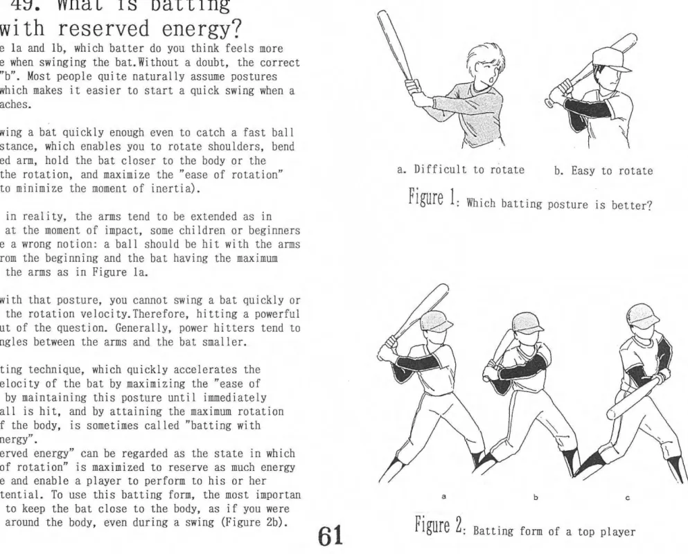Figure  1:  Which  batting  posture  1s  better? 
