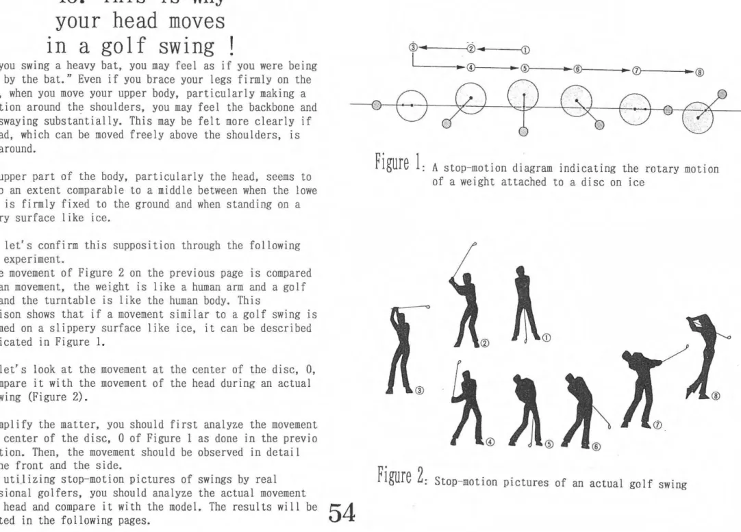 Figure  1:  A stop-motion  di ag ram  indi cat ing  the  rotary  motion  of  a  weight  at tached  to  a  disc  on  ice 