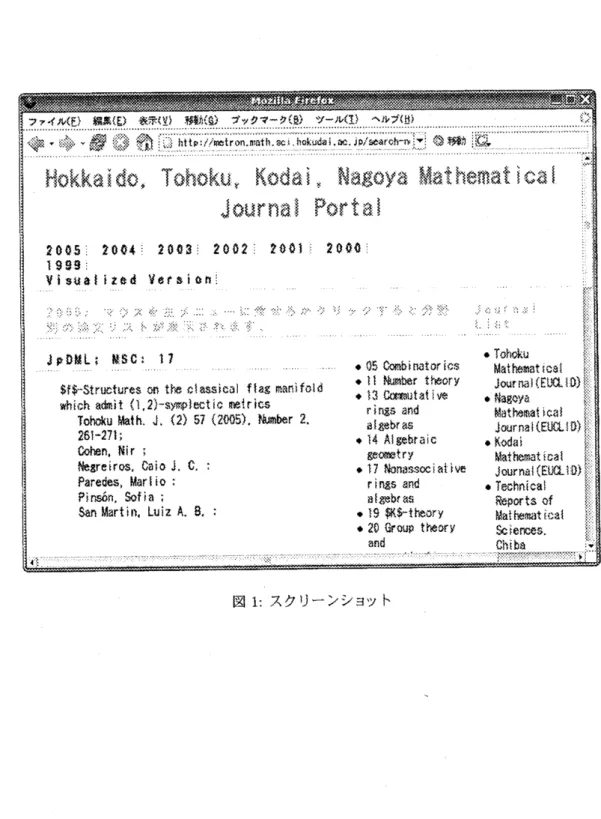 図 1: スクリーンショット