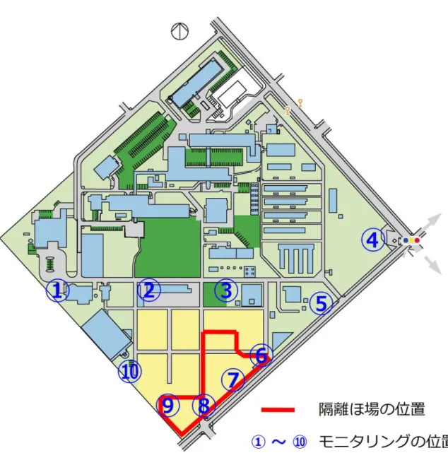図 2 観音台第 3 事業場内の配置図 
