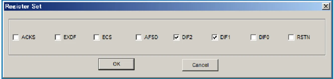 Figure 15.  Register Set Window 