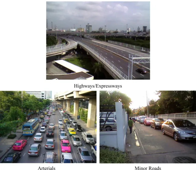Figure 3.5 Examples of three road categories  3.4  Data Collection of Driving Modes and Fuel Consumption 