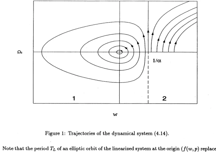 Figure 1: Trajectories of the dynamical system (4.14).