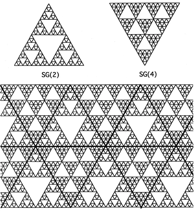 Figure 1: An example of the fractal field (gasket tiling