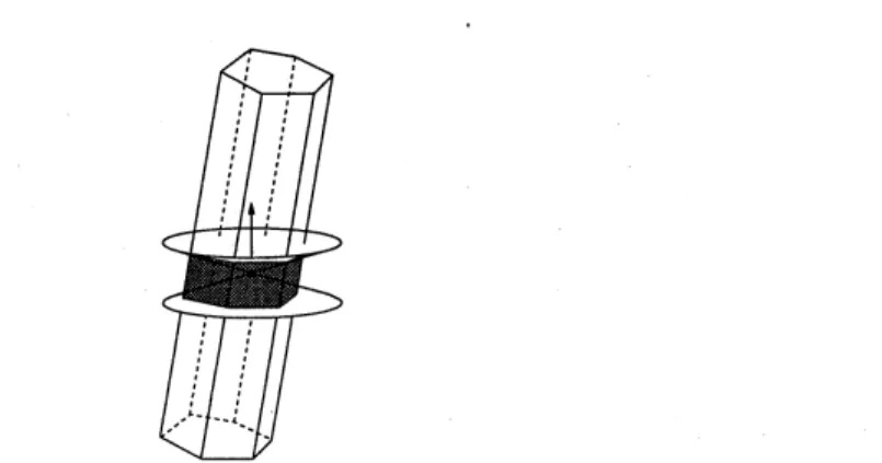 Figure 1: A Voronoi cell together with the normalized pole vector and the $\mathrm{c}\mathrm{o}$ -cone (shaded).