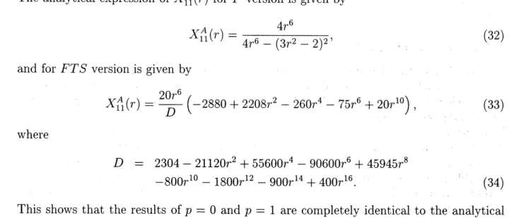 Figure 1 shows one of the scalar functions in the resistance matrix $X_{11}^{A}(r)$ for various cases.