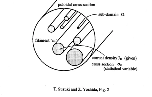 Figure 2: A model of current filaments in a plasma column.