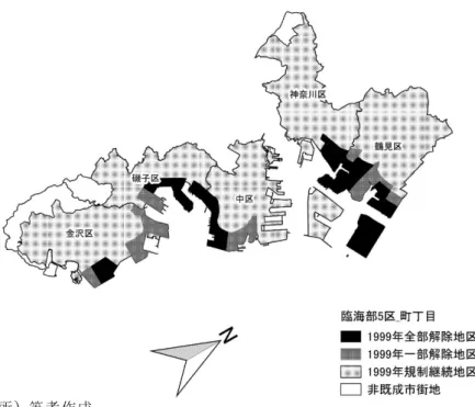 図   4-7 からも示唆されるが，工業等制限法の効果 