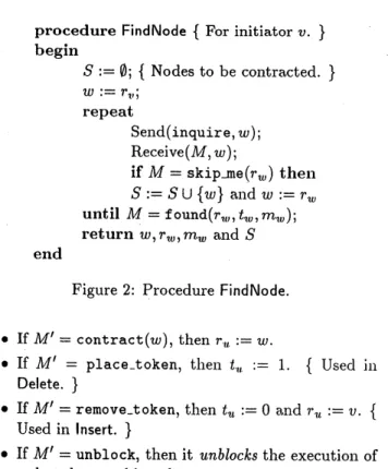 Figure 2: Procedure FindNode.