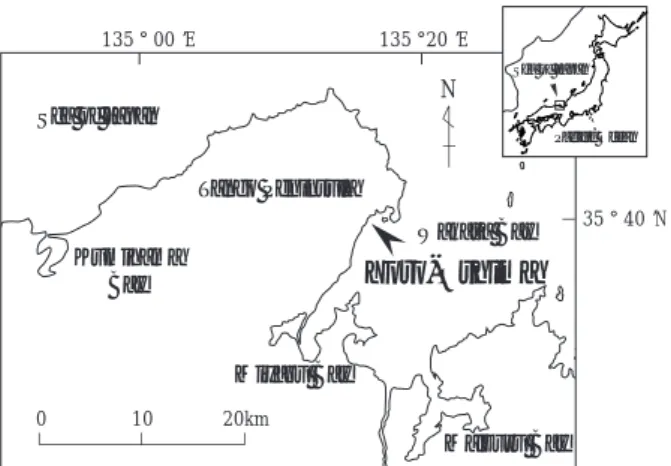 Fig. 1 A map showing the location of the study site, Yoro- Yoro-Oshima, on the southeastern side of the Tango Peninsula
