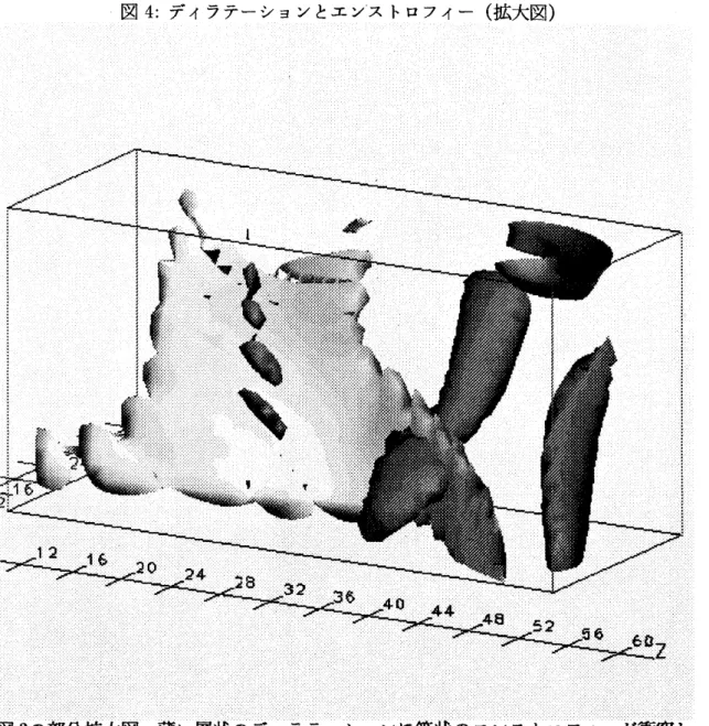 図 4: ディラテーションとエソストロフィ $-$ ( 拡大図 )