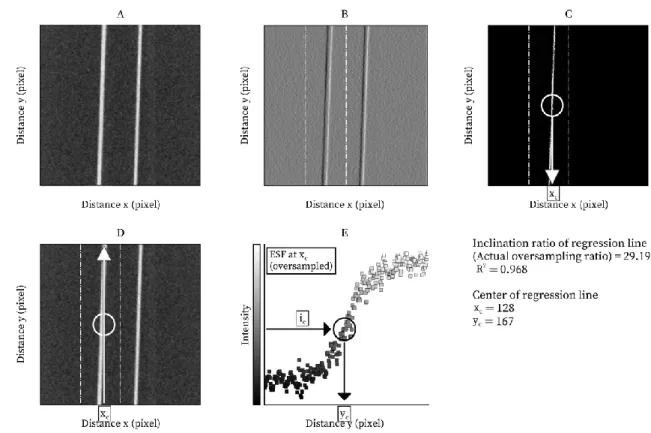 Figure 5. Actual ESF measurement process in water for one example 