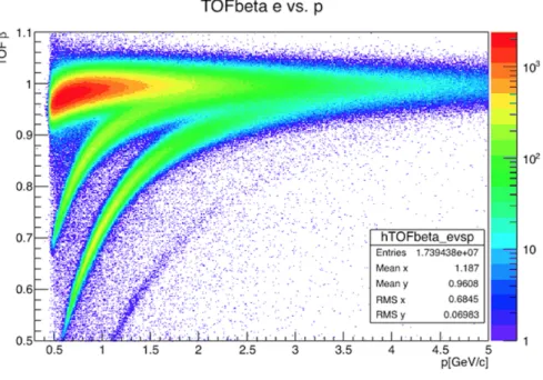 図 2.6: β の運動量依存性