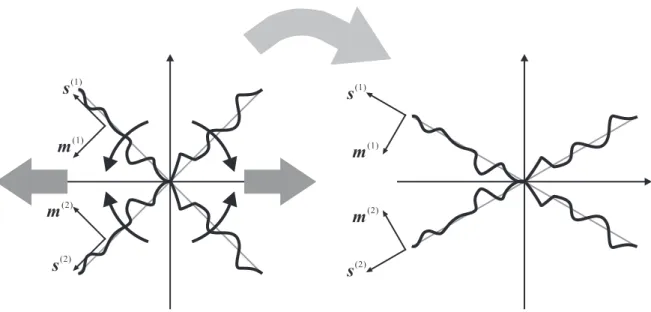 Fig. 3.3 Independent rotation of molecular chain slip systems