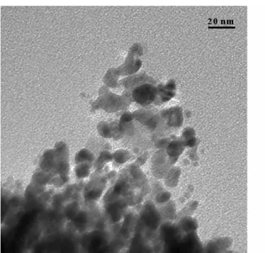 図 3-17 400℃で熱処理を施した FePt ナノ粒子の TEM 像 