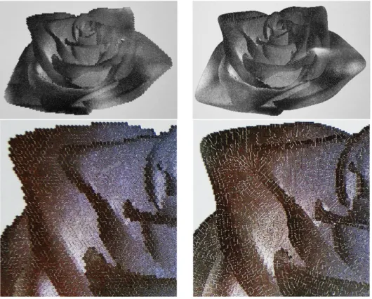 Figure 10 Experimental results of previous method and our method. 