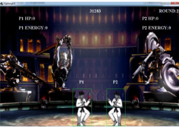 Fig. 1. Screenshot of FightingICE