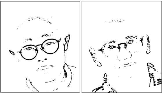 図 4.7: 低解像度輪郭画像