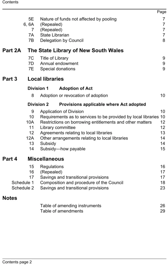 Table of amending instruments 26