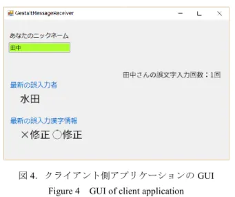 Figure 4  GUI of client application 