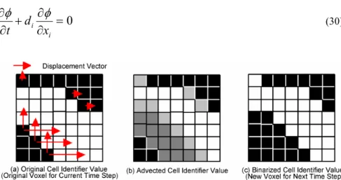 Figure 4    Steps for generating new voxel data for next time step 