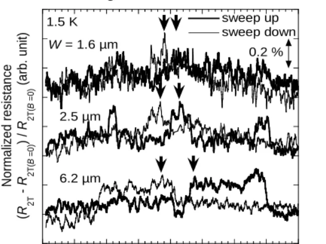 FIGURE 2. Spin valve properties of NiFe/2DEG hybrid two-terminal structures. 