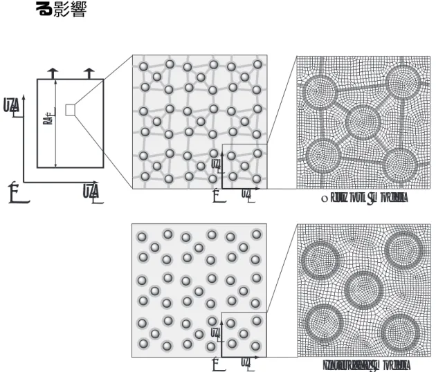 図 3.16 に Network model, Interface model と実験の応力-ストレッチ関係を示す．こ れより Network model では，Interface model に比べ，変形後期に変形抵抗が増大し， 実験結果に見られる応力の立ち上がりを良好に再現していることがわかる．このような
