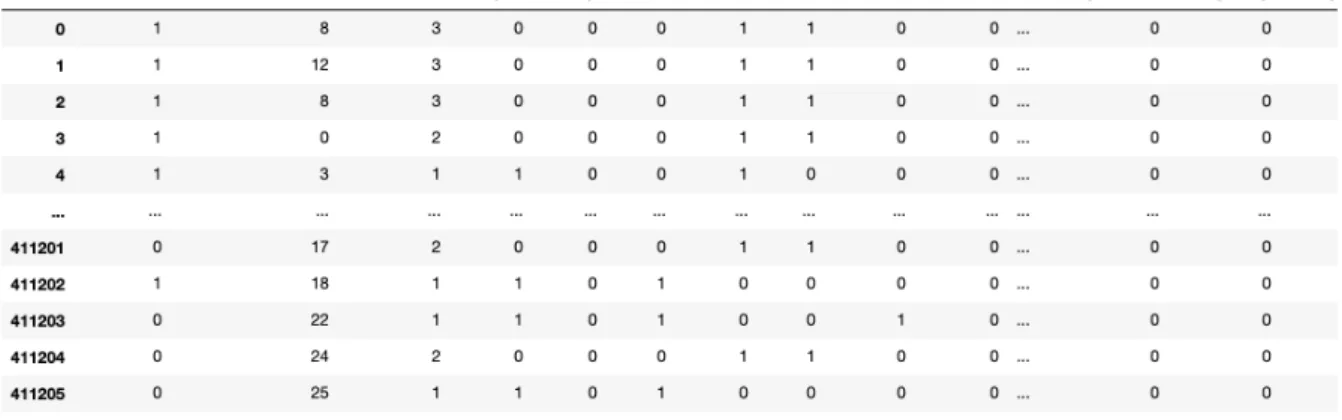 Figure 3.13: Example data after encoding.