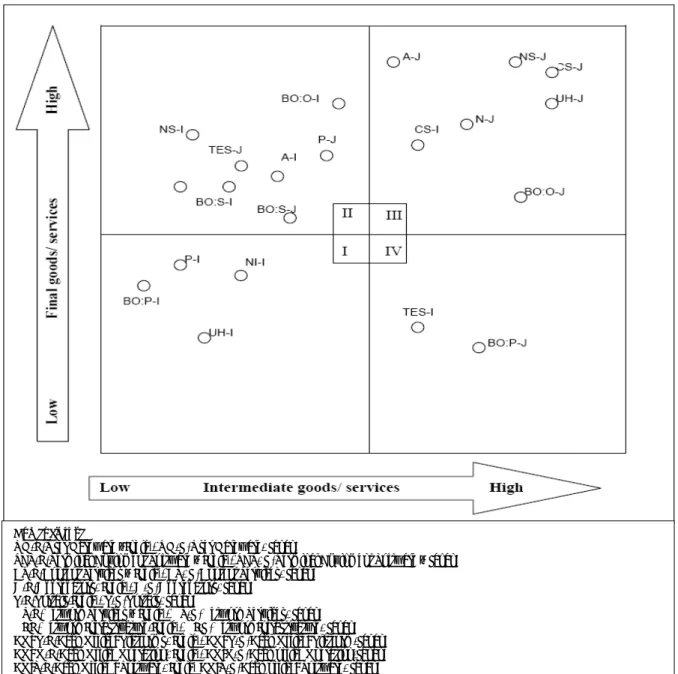 Figure 1 Relative Competitiveness Positions of India and Japan on Segments of ICT 