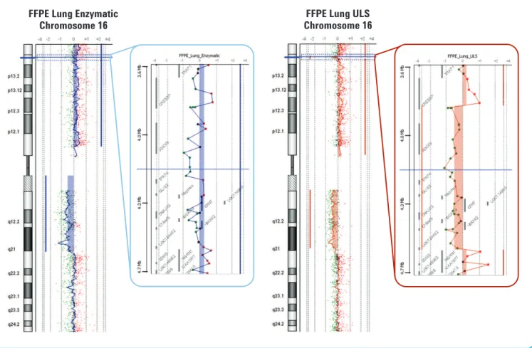Figure 5. Non-enzymatic labeling FFPE sample protocol versus traditional enzymatic labeling protocol