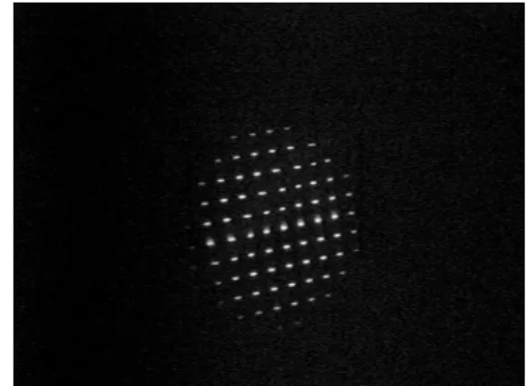 図 3.16  光軸合わせのための輝点画像 