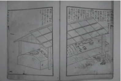 Figure 3. Illustration of Duurkoop’s grave in Shiba Kōkan’s Saiyū ryotan. Permission  from Nagasaki Museum of History and Culture.
