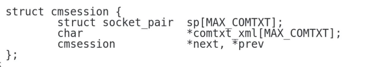 図 5.10: カーネルとのインタフェース - csmd.c ．