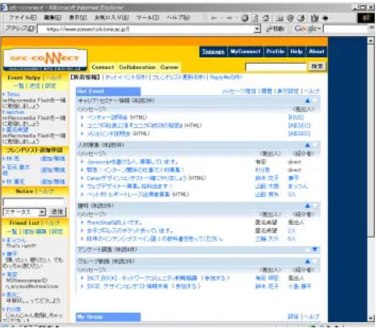 図  5-1  ログイン直後のトップページ