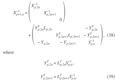 FIG. 3. 共 Color online 兲 The development of recurrence formulas, Eqs. 共 28 兲 – 共 32 兲 , which implies that the recurrence starts from p