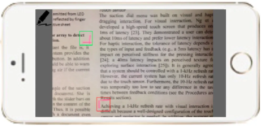図 4.5: 領域として認識しない “ 「 ” と “ 」 ” の位置関係 画像データ化された矩形領域は， 4.1.2 で述べた ImgDataBase クラスに格納されるが，格納 する前に既存データと重複がないかを調べる． ImgDataBase クラスは画像データそのものと，画像の縦横比と画像に含まれる文字数を格 納され，画像データを比較する際にはこの縦横比と画像に含まれる文字数が用いられる． そして画像に含まれる文字数を取得するために，後述する OCR を用いる． もし，縦横比が異なれば別の画像として