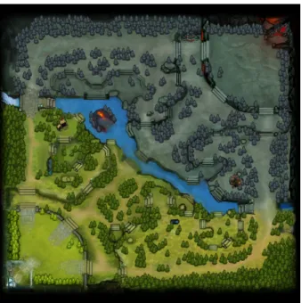 Figure 3.6: An example of Dota2 map.