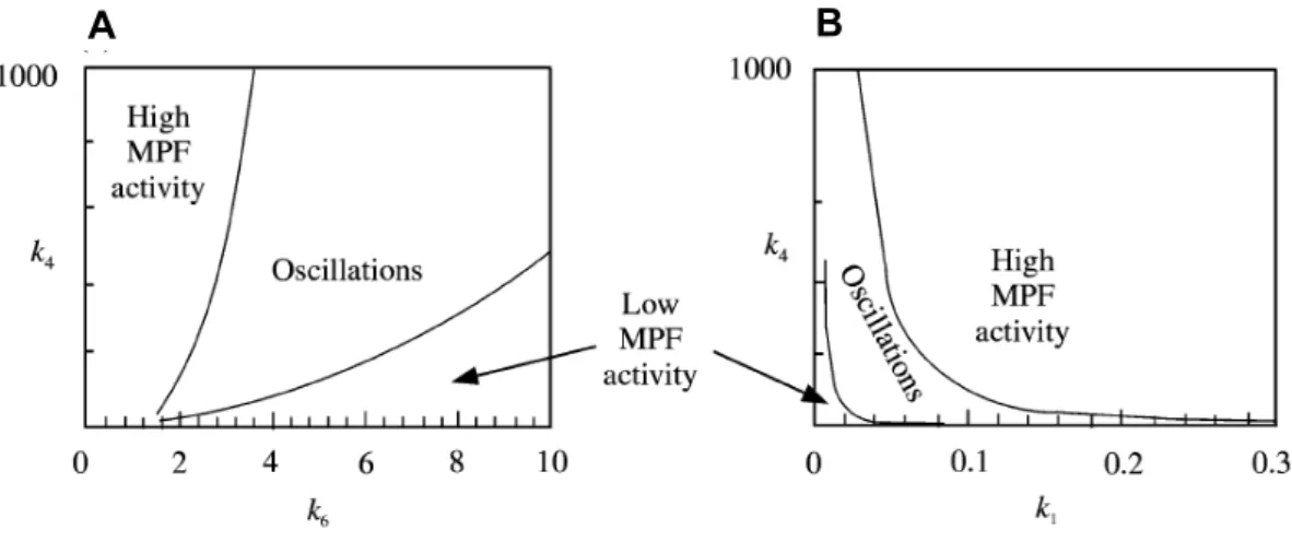Figure 10: Two-parameter plots showing the regions in parameter space. 