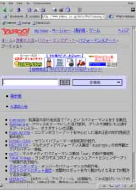 図 2.6: Yahoo! Japan のパフォーマンスアーティストカテゴリ