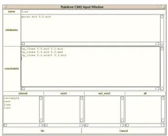 図 3.3: 「 Rainbow 」の CMG 入力ウィンドウ (2)