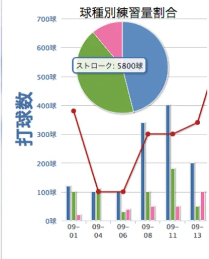 図 2.24: 円グラフにカーソルを合わせる